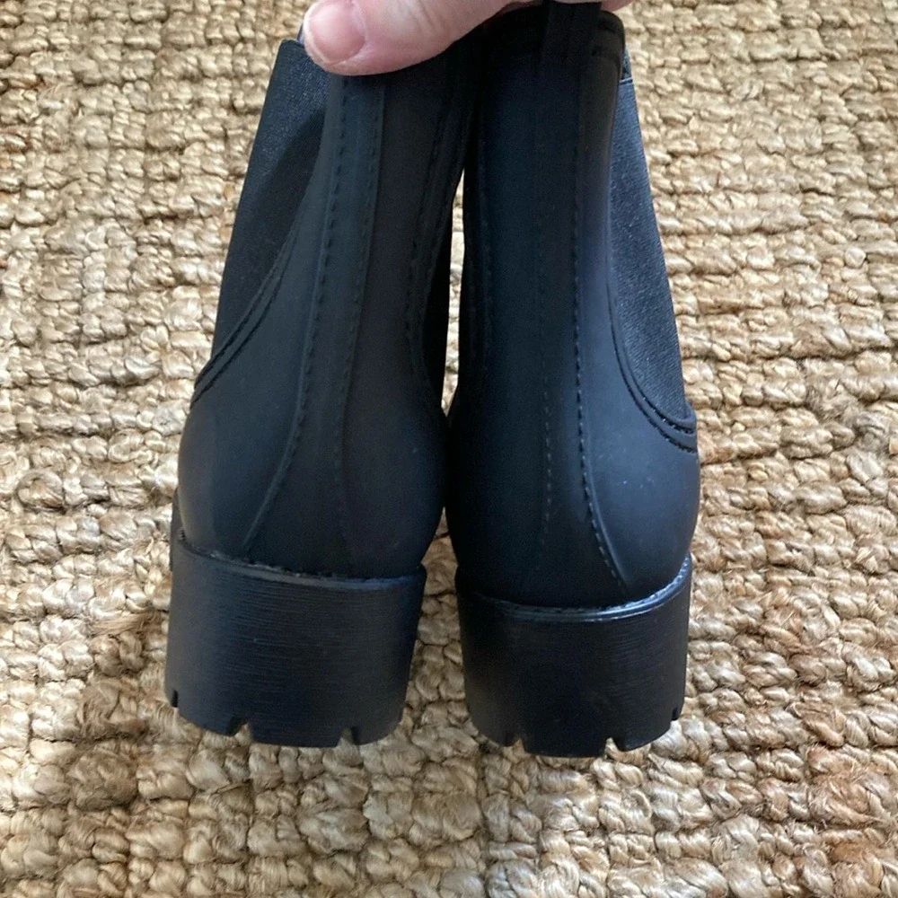 Jeffrey Campbell Womens Cloudy Waterproof Chelsea Rain Boots‎ Size 9 Slip On